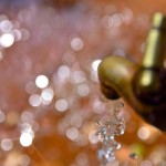 running tap water